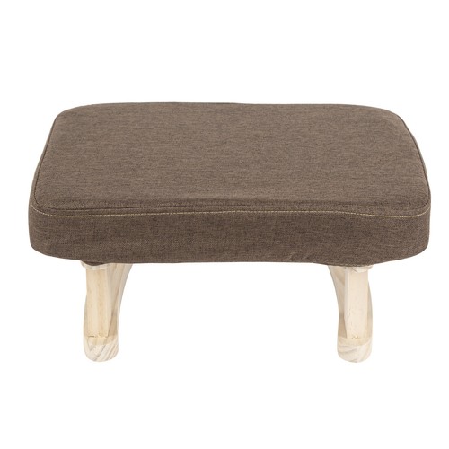 Brown solid wooden - solid, footstool