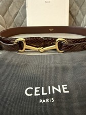 CELINE CRECY BELT BROWN