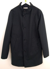 M&S Men's Black Funnel Neck
