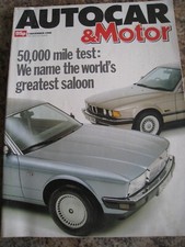 Autocar magazine nov - magazine, 1988