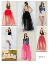 Sexy Women Mesh Tulle TUTU Skirt Underskirt Petticoat Punk Bridal Prom Wedding