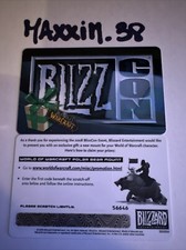 BlizzCon 2008 - WoW Polar bear Mount Loot Card Unscratched