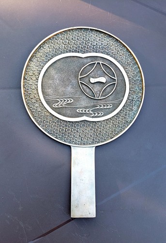 Antique japanese bronze mirror - japanese,