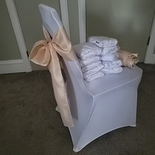 20 Pcs White Spandex Stretch
