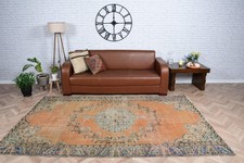 Vintage Large Rug 5,4x8,9 ft