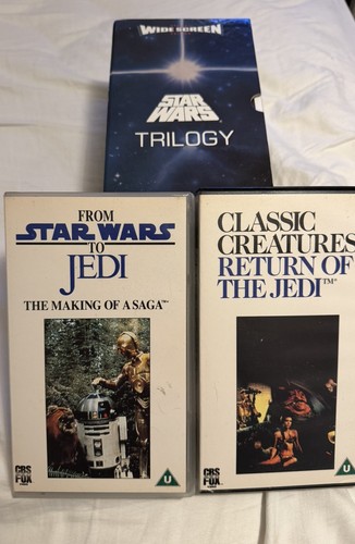 Star wars trilogy vhs - star, box