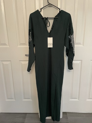 Zara women green neck - zara,