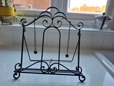 Cast Iron Black Book Stand