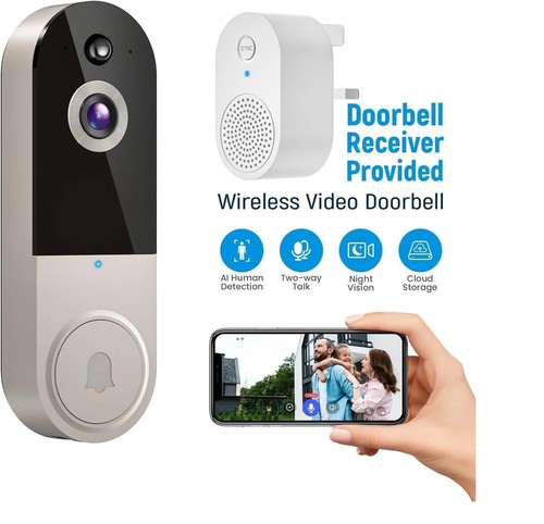 Wireless video doorbell - wireless,