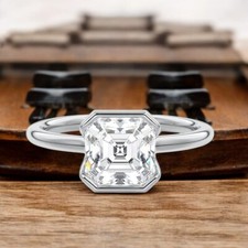 Wedding Ring Lab Grown Asscher