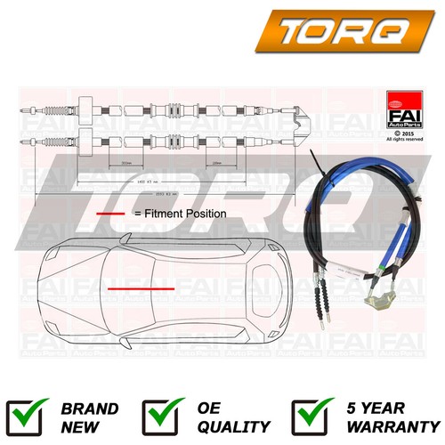 Hand brake cable rear torq - brake,