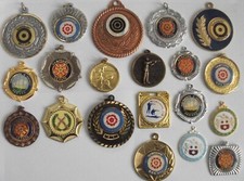 20 old shooting medals - all