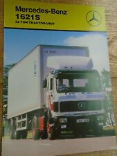 Mercedes 1621S 32 Ton Tractor Unit Truck brochure Oct 1986 UK market 