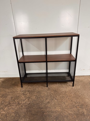 Wooden metal shelving unit - &,