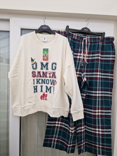 Ladies pyjamas elf theme - pyjamas,