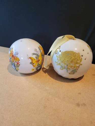 Vintage ceramic pomanders - vintage,