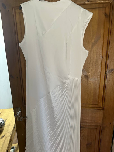 Uoozee white satin pleated - satin,