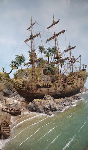 Model shipwreck museum - shipwreck,