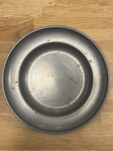 Large heavy antique - heavy, pewter