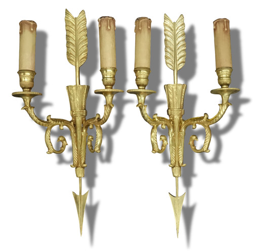 Large pair wall sconces - sconces,, arrow