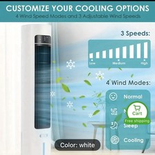 Tower Fan, 3-Speeds 12-Hour