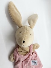Silvain Rabbit Hand Puppet Moulin Roty La Grande Famille 9"