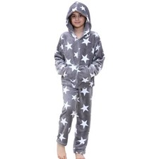 Kids Girls Stars Print Grey