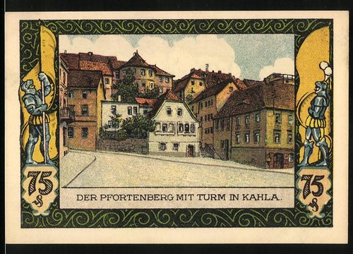 Emergency money kahla 1922 75 - kahla,