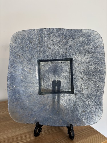 Square glass decorative plate - glass,