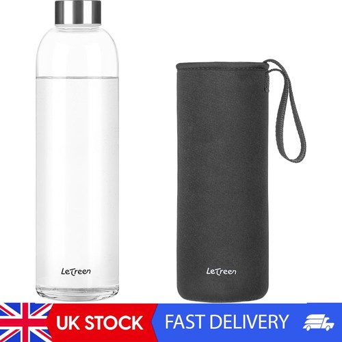 Glass water bottle - water, 1