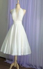 Marilyn Monroe Style White Wedding Dress, size small.
