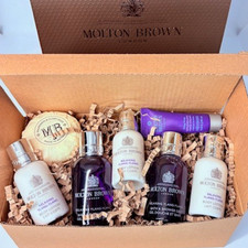 MOLTON BROWN Ylang Ylang Bath Gel Body Lotion Mini Hand Cream Soap Gift Bag Set