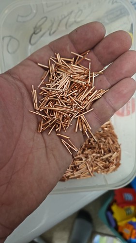 Raw copper chop grain shavings - raw,