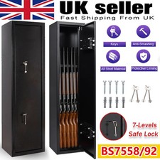 6 Gun Cabinet Grey Extra Wide
