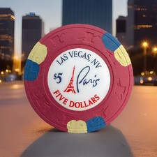 Paris Las Vegas $5 Casino Chip