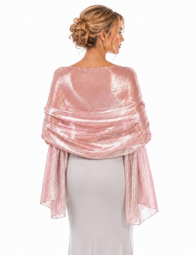 Ladies dusky pink rose wrap - ladies,