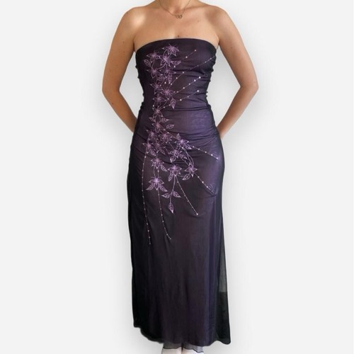 Jane norman purple strapless - jane,