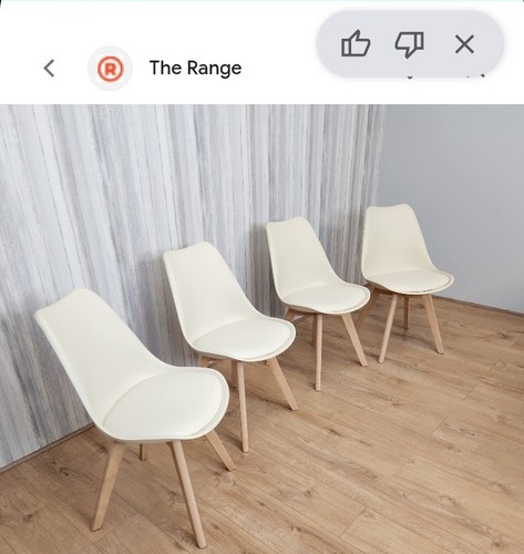 Set cream dining chairs - set, 4