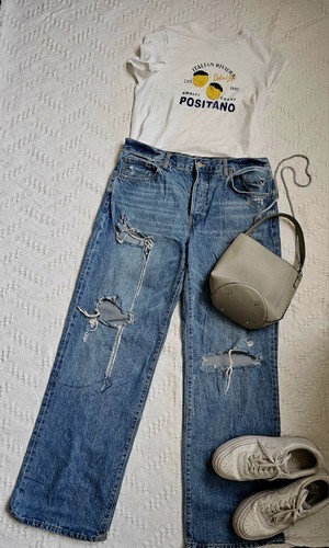 Zara heavy ripped baggy - zara,