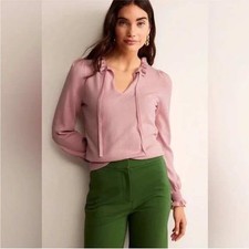 BODEN Soft Pink Ruffle Tie