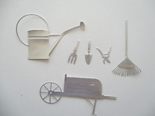 6 Garden Tools Die Cuts - card toppers embellishments - gardening
