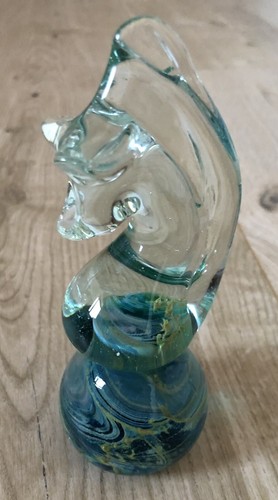 Vintage blue green clear mdina - vintage,