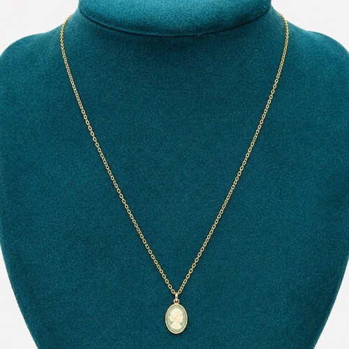 Vintage cameo pendant necklace - vintage,