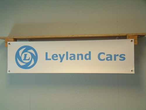 Leyland cars banner retro - leyland,