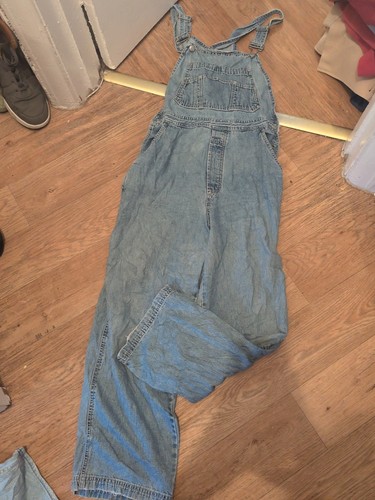 Gap medium denim dungarees - medium,