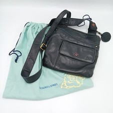 Dickins & Jones Leather Bag W23cm with Purse Womens Black FLT-FPL