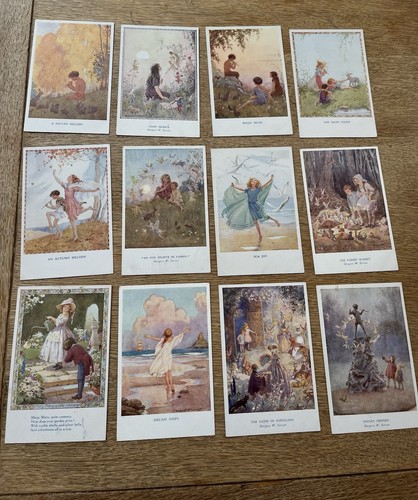 Set vintage postcards by - of, 12