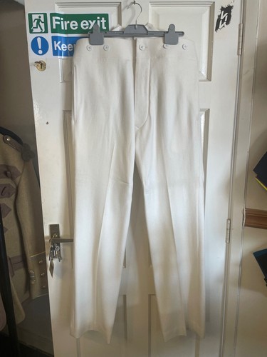 Victorian trousers white wool