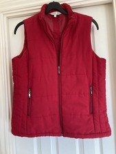 TIGI  Ladies  RED PADDED GILET  -  Size 14/16
