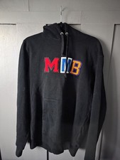 Bathing Ape x Mastermind Half Skull Half Bape Leather On Back of Hoodie Size L